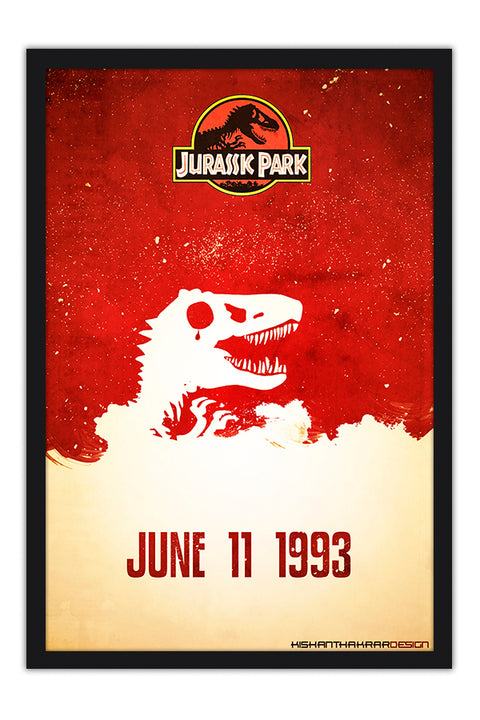 Poster  Jurassic Park - Vintage - Retrô - Filmes