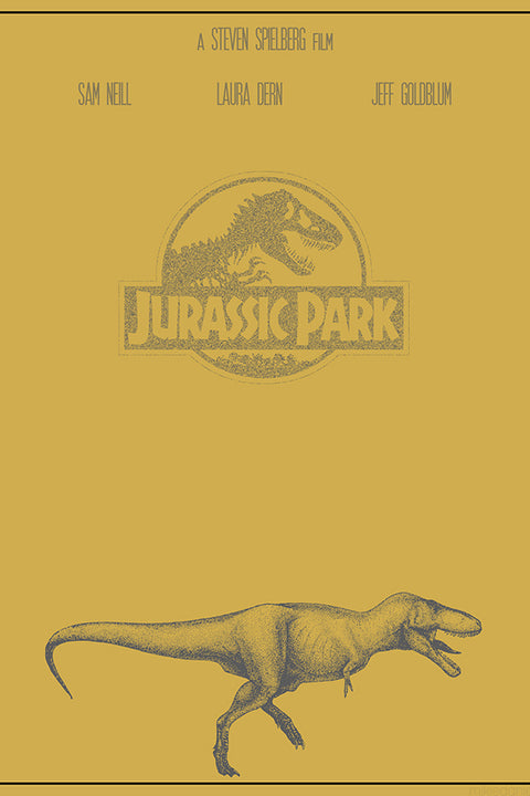 Poster Jurassic Park - Vintage - Retrô - Filmes