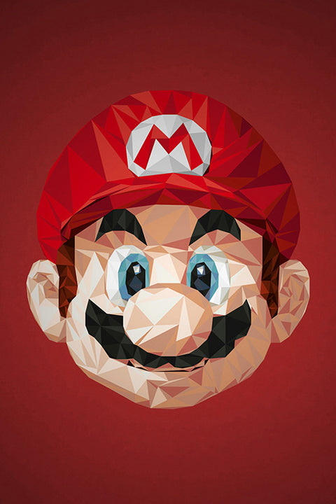 Poster  Mario Bros - Mosaico - Games