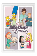 Poster Family Guy, Simpsons, King Of The Hill, American Dad
