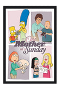 Poster Family Guy, Simpsons, King Of The Hill, American Dad