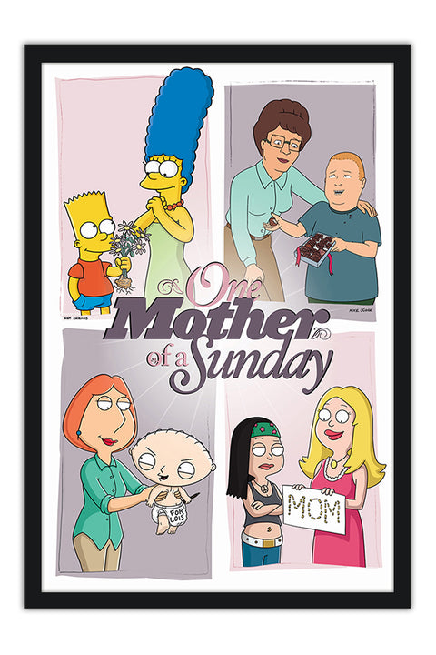 Poster Family Guy, Simpsons, King Of The Hill, American Dad