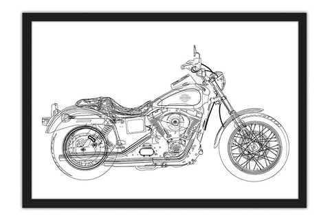 Poster Harley Davidson - Motos