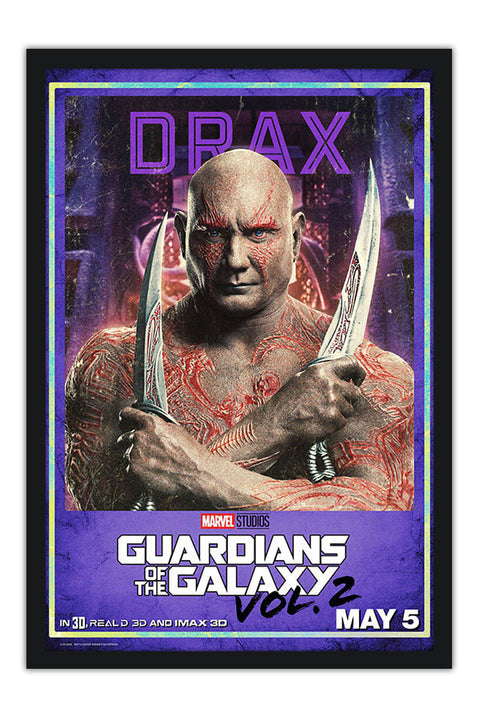 Poster Guardiões da Galáxia Vol. 2 - Guardians of the Galaxy - Drax - Filmes