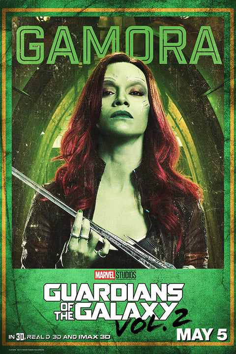 Poster Guardiões da Galáxia Vol. 2 - Guardians of the Galaxy - Gamora - Filmes