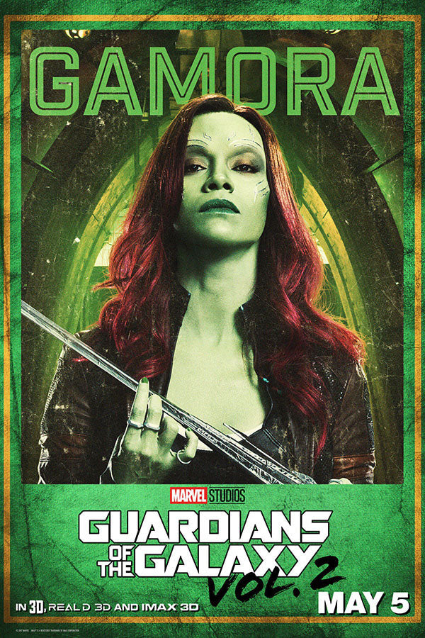 Poster Guardiões da Galáxia Vol. 2 - Guardians of the Galaxy - Gamora - Filmes