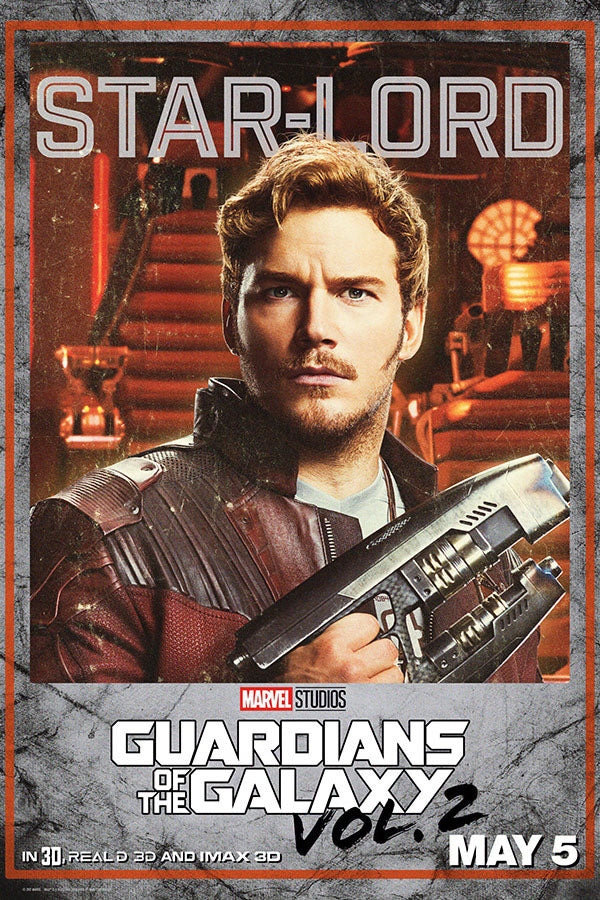 Poster Guardiões da Galáxia Vol. 2 - Guardians of the Galaxy - Star-Lord - Filmes
