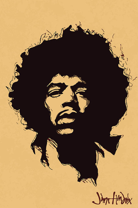 Poster Jimi Hendrix - Bandas de Rock