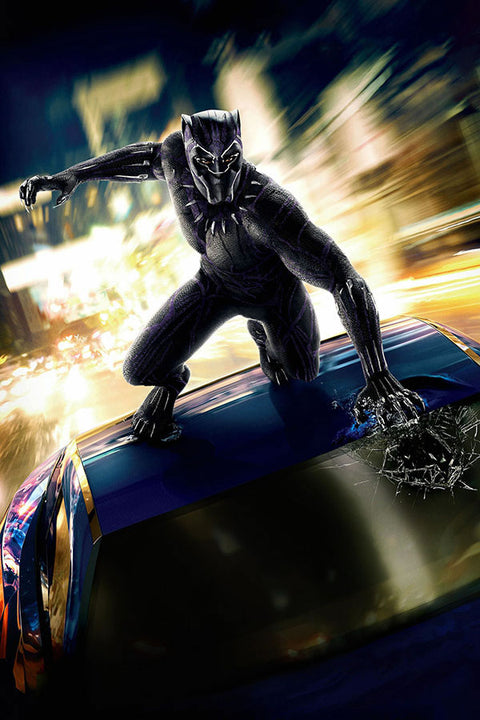 Poster Black Panther Pantera Negra - Filmes