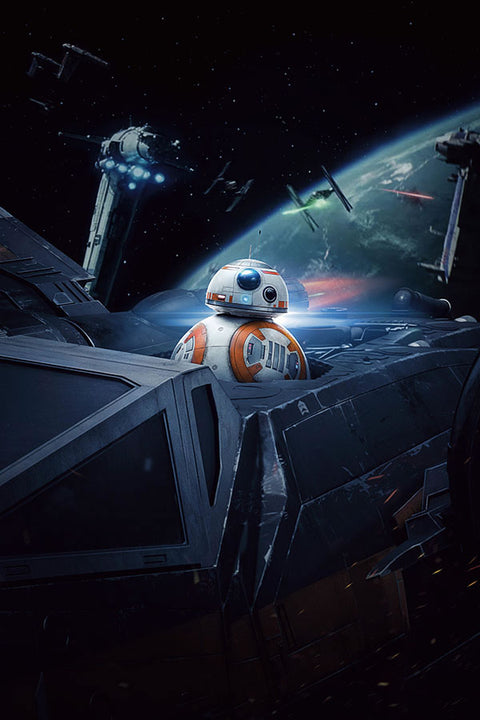 Poster Star Wars: Os Últimos Jedi - The Last Jedi - Bb-8 - Filmes