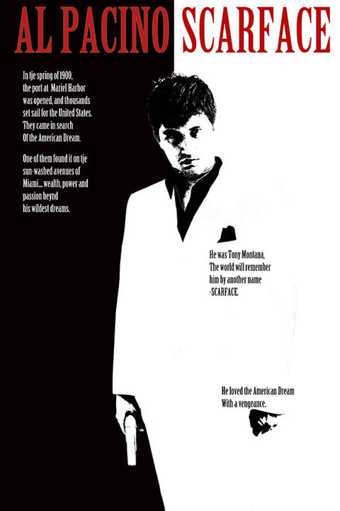 Poster  Classico Scarface Al Pacino - Filmes