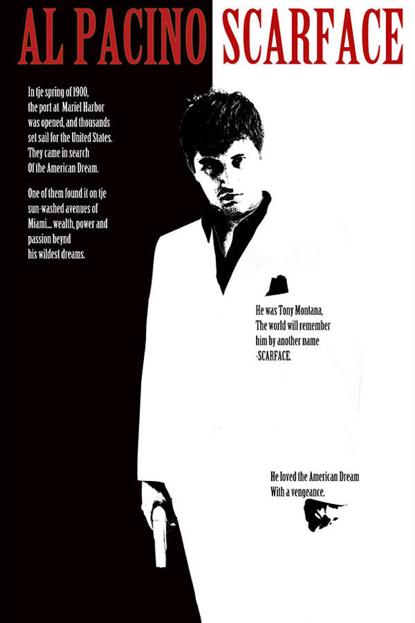 Poster  Classico Scarface Al Pacino - Filmes