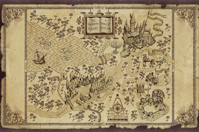 Poster  Mapa Harry Potter
