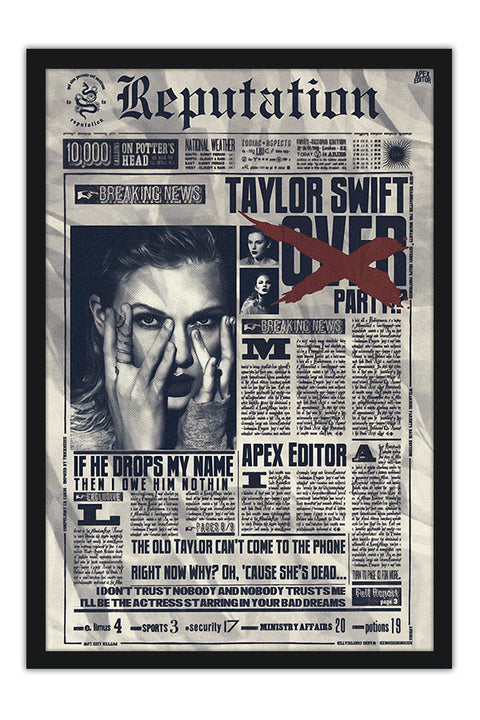 Poster  Taylor Swift - Reputation - Artistas Pop