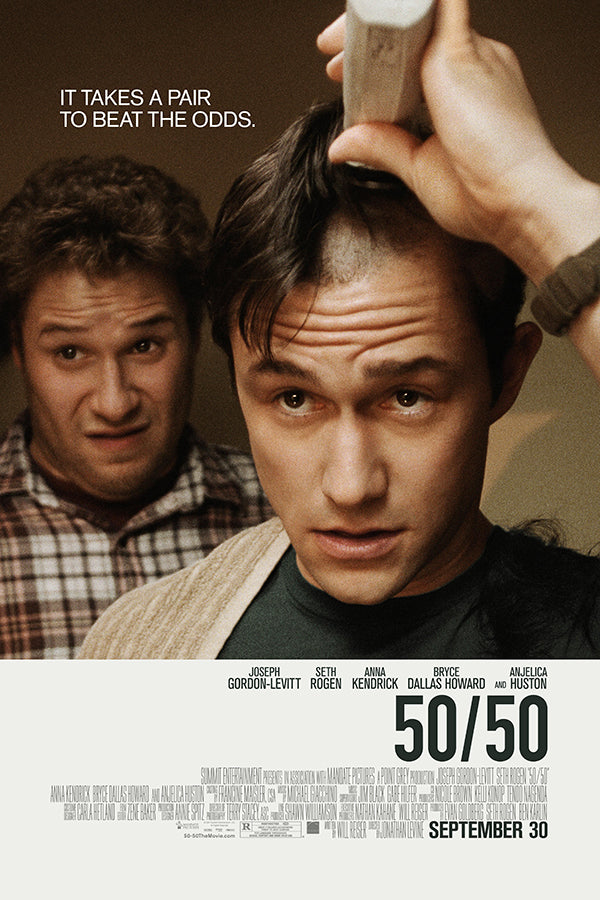 Poster 50/50 Fifty Fifty - Joseph Gordon-Levitt - Filmes