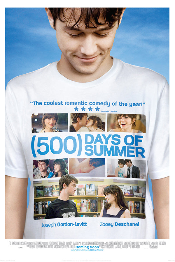 Poster 500 Dias Com Ela - Joseph Godon-Levitt - Romance - Filmes
