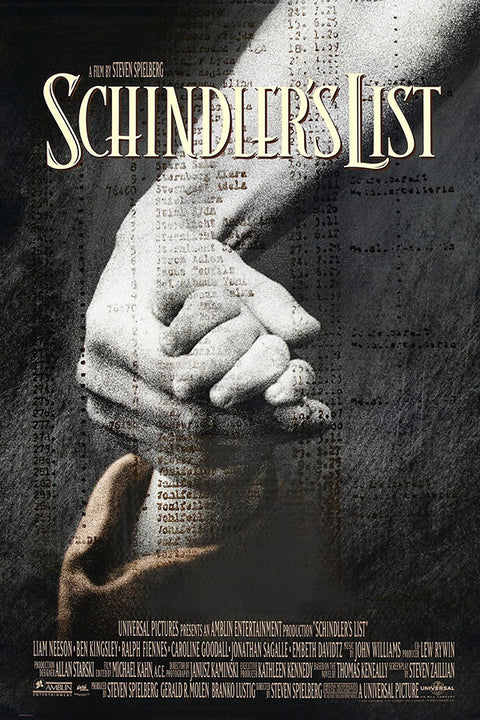Poster A Lista de Schindler - Schindler's List - Filmes