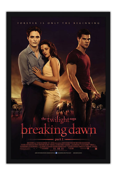 Poster Crepúsculo - Twilight - Robert Pattinson - Kristen Stewart - Amanhecer - Filmes