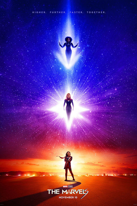 Poster The Marvels - As Marvels - Avengers - Marvel MCU - Filmes