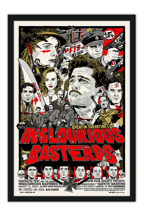 Poster  Bastardos Inglórios - Inglorious Basterds - Tarantino - Filmes