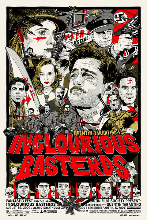Poster  Bastardos Inglórios - Inglorious Basterds - Tarantino - Filmes