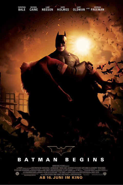 Poster Batman Begins - Christian Bale - Filmes