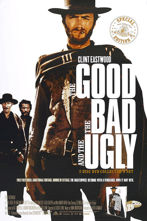 Poster The Good The Bad And The Ugly - Três Homens Em Conflito - Clint Eastwood - Western - Filmes