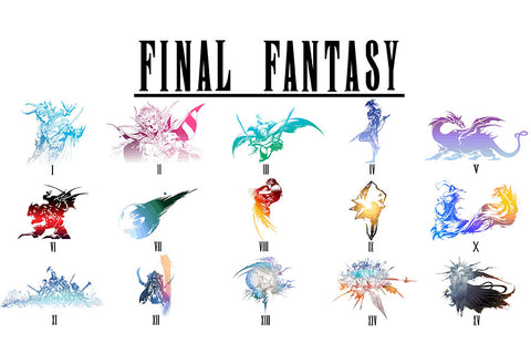 Poster Final Fantasy - Logos - Games