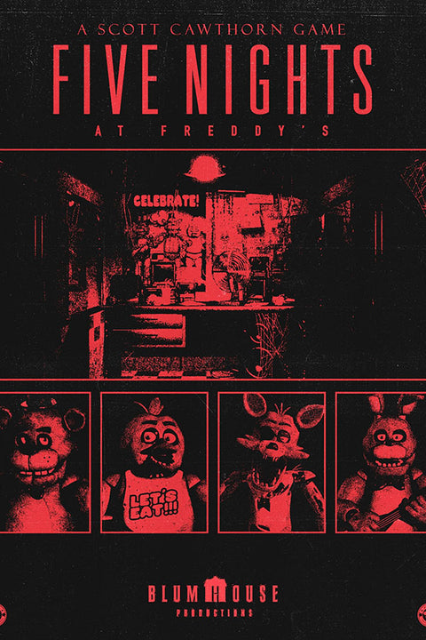 Poster Five Nights At Freddy's - FNAF - Games
