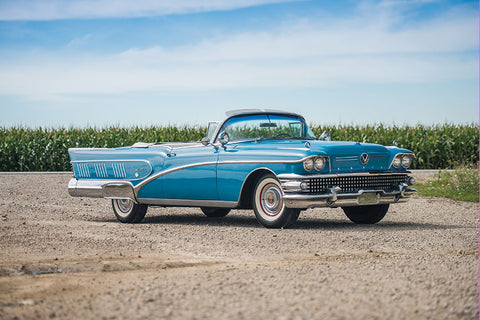 Poster Buick Convertible - 1958 - Carros Antigos