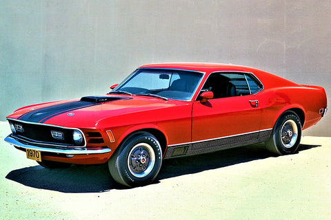 Poster Ford Mustang - 1970 - Carros Antigos