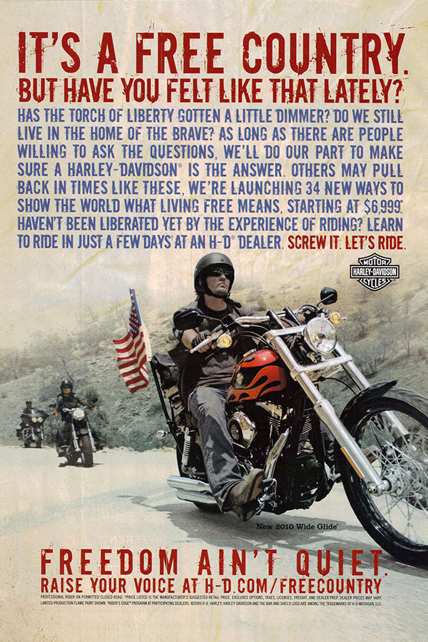 Poster Harley Davidson - Motos