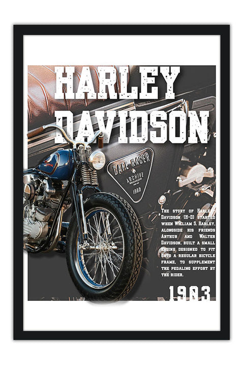 Poster Harley Davidson - Motos