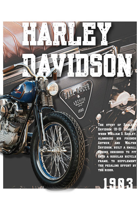 Poster Harley Davidson - Motos