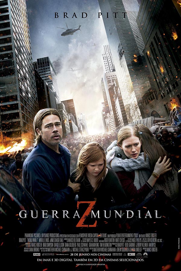 Poster Guerra Mundial Z - Filmes