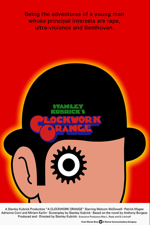 Poster  Laranja Mecanica - Clockwork Orange - Stanley kubrick - Filmes