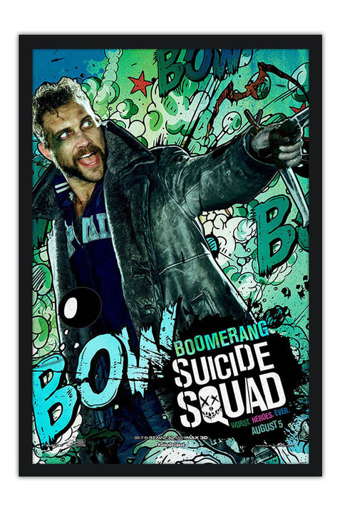 Poster Esquadrão Suicida - Suicide Squad 2016 - Boomerang - Bumerangue - Filmes