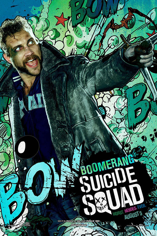 Poster Esquadrão Suicida - Suicide Squad 2016 - Boomerang - Bumerangue - Filmes