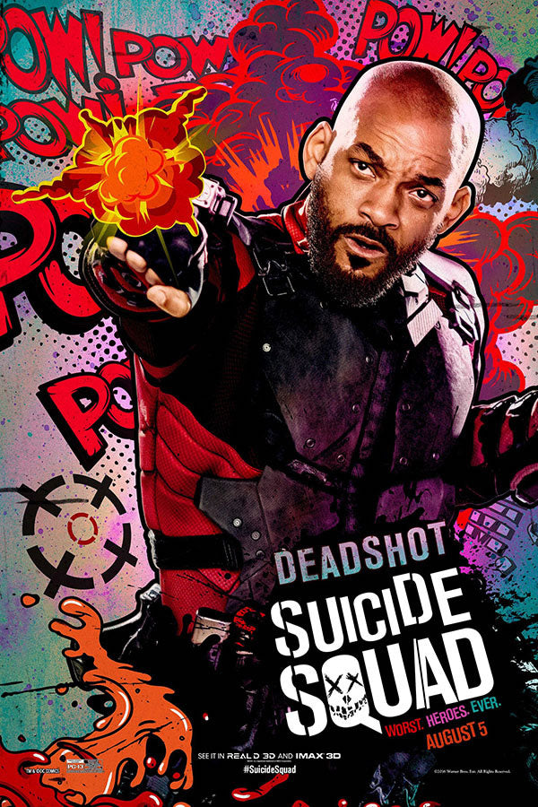 Poster Esquadrão Suicida - Suicide Squad 2016 - Deadshot - Pistoleiro - Filmes