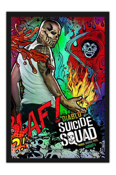 Poster Esquadrão Suicida - Suicide Squad 2016 - El Diablo - Filmes