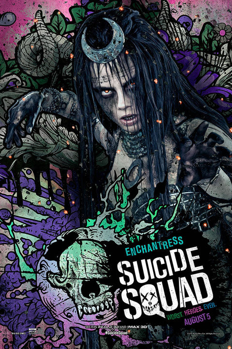 Poster Esquadrão Suicida - Suicide Squad 2016 - Enchantress - Magia - Filmes