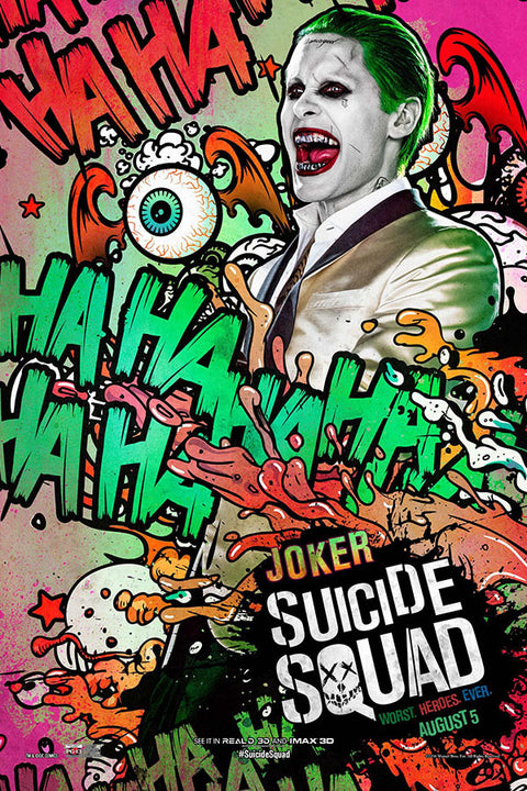 Poster Esquadrão Suicida - Suicide Squad 2016 - Joker - Coringa - Filmes