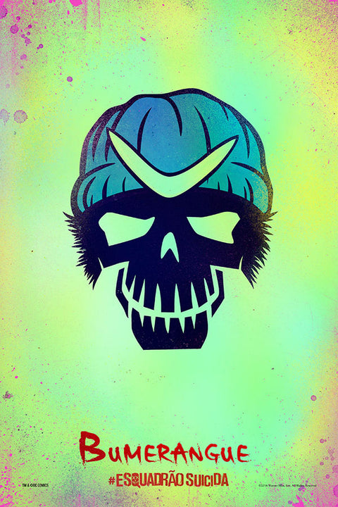 Poster Esquadrão Suicida - Suicide Squad 2016 - Boomerang - Bumerangue - Filmes
