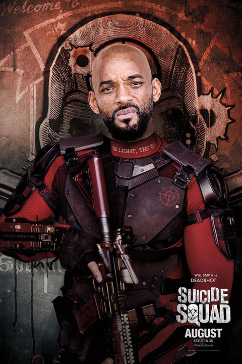 Poster Esquadrão Suicida - Suicide Squad 2016 - Deadshot - Pistoleiro - Filmes