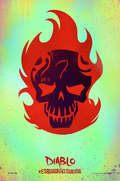 Poster Esquadrão Suicida - Suicide Squad 2016 - El Diablo - Filmes