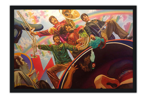 Poster Beatles - Alex Ross - Comics - Quadrinhos - Hq