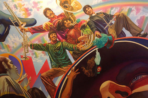 Poster Beatles - Alex Ross - Comics - Quadrinhos - Hq