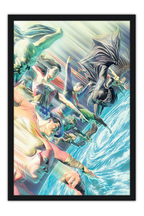 Poster Heróis DC - Alex Ross - Comics - Quadrinhos - Hq