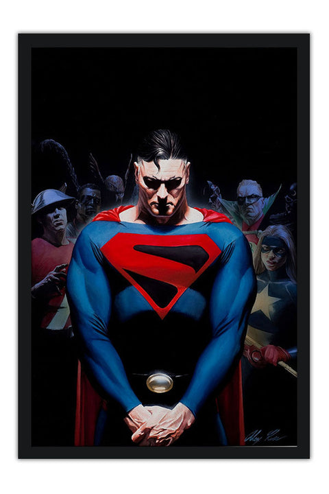 Poster Super Homem - Superman - Alex Ross - Comics - Quadrinhos - Hq