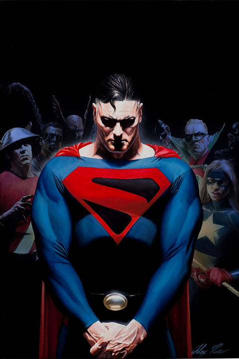 Poster Super Homem - Superman - Alex Ross - Comics - Quadrinhos - Hq